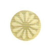 hemline round shank buttons with petal design 15mm yellow