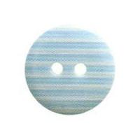 hemline round stripe pattern buttons 175mm sky blue