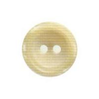 Hemline Round High Rimmed Buttons 17.5mm Cream