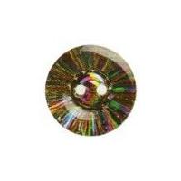 Hemline Round Buttons with Burst Design 12.5mm Multi