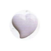 hemline irregular heart shape buttons 95mm lilac