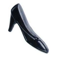 hemline high heeled shoe shape buttons navy