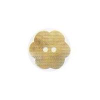 Hemline Flower Shaped Shell Buttons 11.25mm Cream