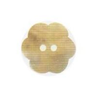 Hemline Flower Shaped Shell Buttons 17.5mm Cream