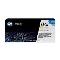 hewlett packard hp 650a yellow smart print cartridge yield 15 000