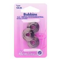 Hemline Metal Bobbins for Sewing Machines Empisal, Toyota & Bernette
