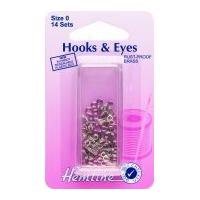 hemline hook eye fastenings silver