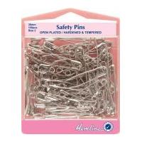 Hemline Open Plated Safety Pins Value Pack