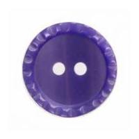 hemline round shirt buttons with crimped edging 175mm lavender