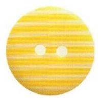 Hemline Round Stripe Pattern Buttons 22.5mm Yellow