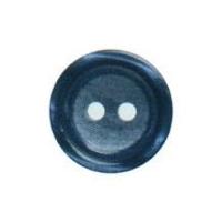 Hemline Round High Rimmed Buttons 17.5mm Navy