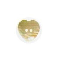 Hemline Heart Shaped Shell Buttons 11.25mm Cream