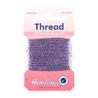 Hemline Glitter Sewing Craft Thread Lilac