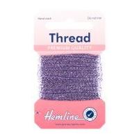 hemline glitter sewing craft thread lilac