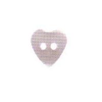 Hemline Heart Shaped 2 Hole Buttons 10mm Lilac