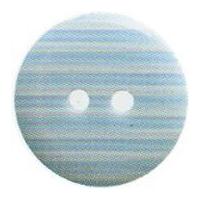 hemline round stripe pattern buttons 225mm sky blue