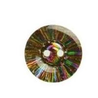 Hemline Round Buttons with Burst Design 17.5mm Multi