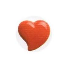 hemline irregular heart shape buttons 95mm red