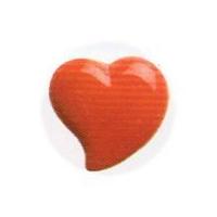 Hemline Irregular Heart Shape Buttons 11.25mm Red