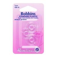 Hemline Plastic Bobbins for Sewing Machines Universal Class 15k