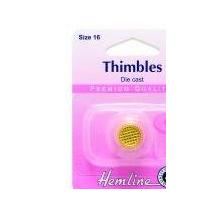 Hemline Gold Plated Thimble