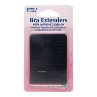 hemline bra back extenders black