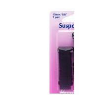 Hemline Sew In Replacement Suspenders Black