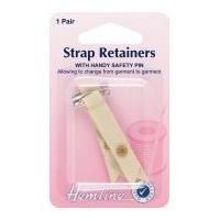 hemline shoulder strap retainers with safety pin skin