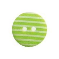 hemline round stripe pattern buttons 15mm lime green