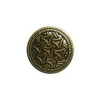 Hemline Round Aztec Style Shank Buttons 15mm Gold