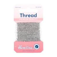 Hemline Glitter Sewing Craft Thread Silver