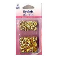 Hemline Metal Eyelets Refill Pack Gold