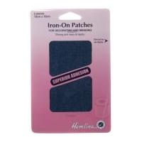 hemline cotton twill iron on repair mending patch mid denim