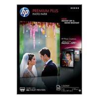 Hewlett Packard HP Premium Plus A4 Glossy Photo Paper 50 Sheets White