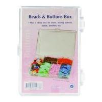 Hemline Craft Storage Beads & Buttons Organiser Box