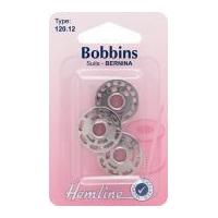 Hemline Metal Bobbins for Sewing Machines Bernina 8 Hole