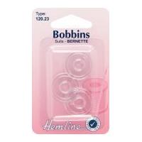 Hemline Plastic Bobbins for Sewing Machines Vertical Load