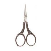 Hemline Pro Cut Embroidery Scissors Antique Silver