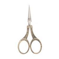 Hemline Pro Cut Embroidery Scissors Antique Gold