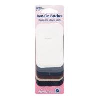 Hemline Cotton Twill Iron On Repair Mending Patch Assorted Colours