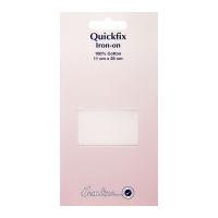 hemline quickfix iron on cotton patches white