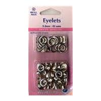 Hemline Metal Eyelets Refill Pack Gunmetal