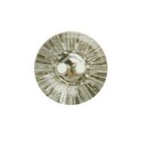 Hemline Round Buttons with Burst Design 15mm Clear