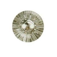 Hemline Round Buttons with Burst Design 17.5mm Clear