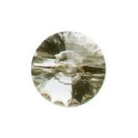 hemline round faceted gem like buttons 15mm clear