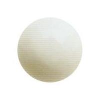 Hemline Round Faceted Buttons White