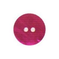 Hemline Round Shell Buttons 15mm Fuchsia