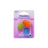 Hemline Lightweight Plastic Thimbles