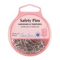 Hemline Safety Pins Nickel/Silver