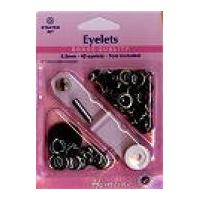 hemline metal eyelets kit with tool 55mm black